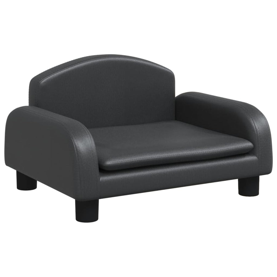 Hondenmand 50x40x30 cm kunstleer zwart 50 x 40 x 30 cm Zwart