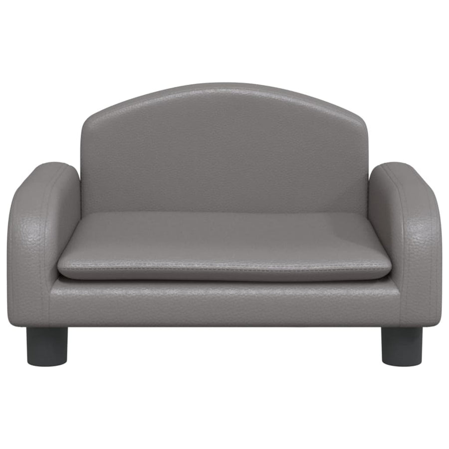 Hondenmand Kunstleer 50 x 40 x 30 cm Grijs