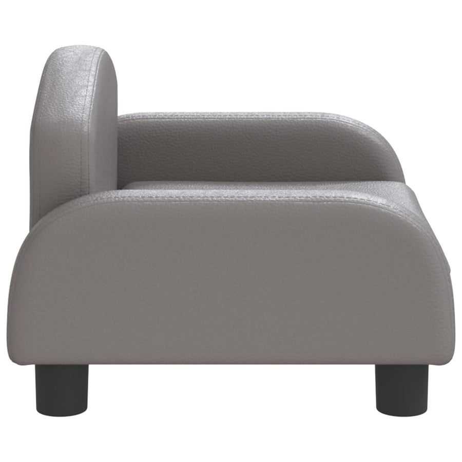 Hondenmand Kunstleer 50 x 40 x 30 cm Grijs