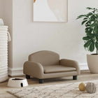 Hondenmand 50x40x30 cm kunstleer cappuccino