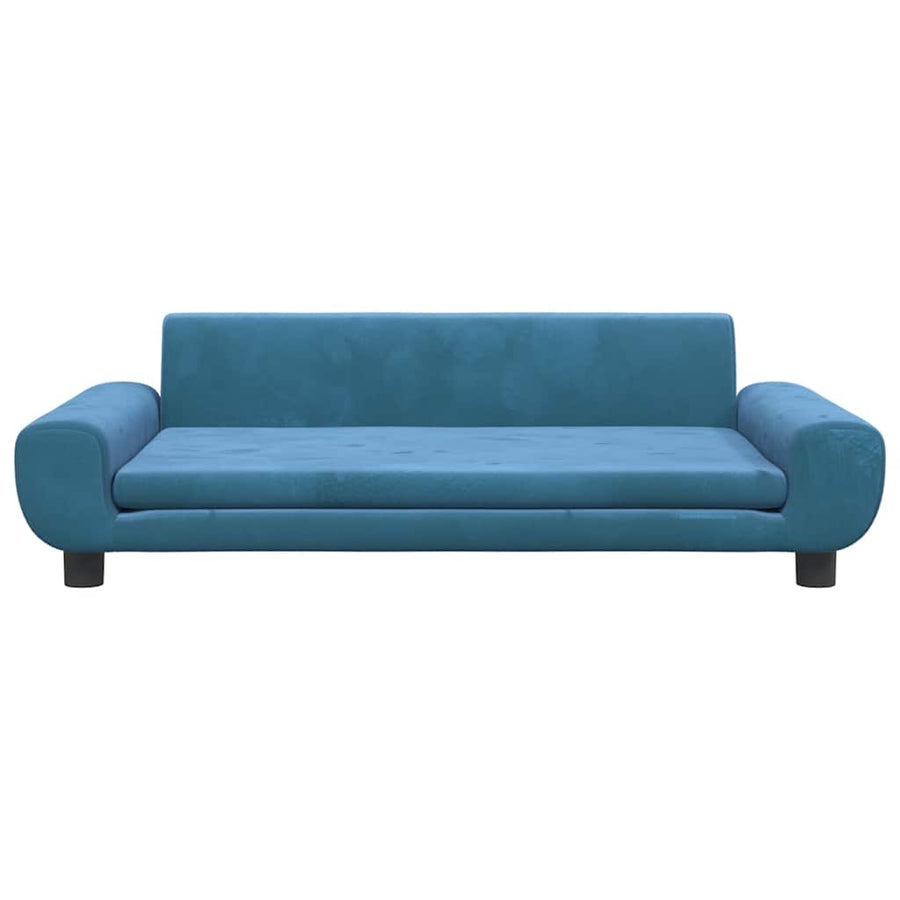 Hondenmand 100X54X33 Cm Fluweel Blauw