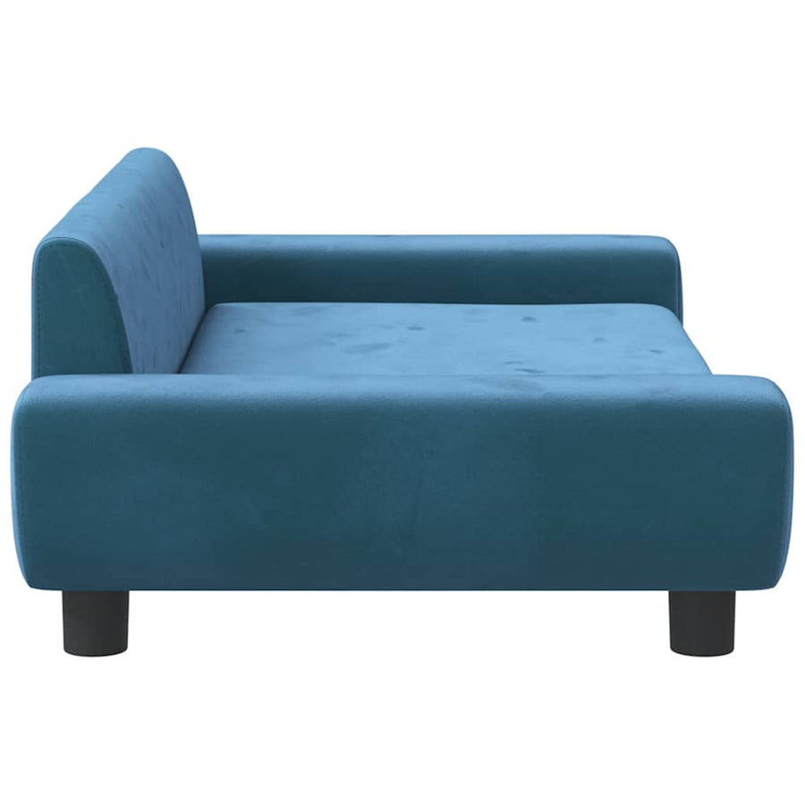Hondenmand 100X54X33 Cm Fluweel Blauw
