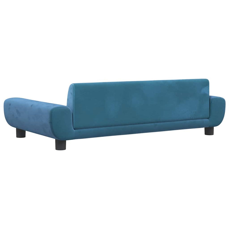 Hondenmand 100X54X33 Cm Fluweel Blauw