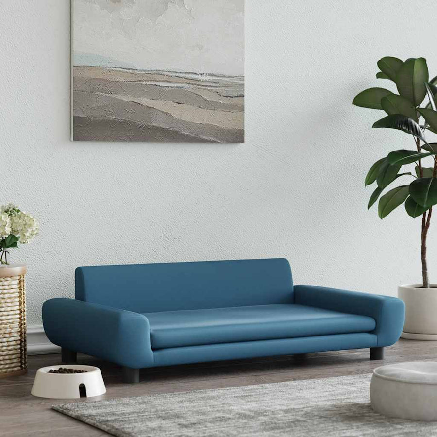 Hondenmand 100X54X33 Cm Fluweel Blauw