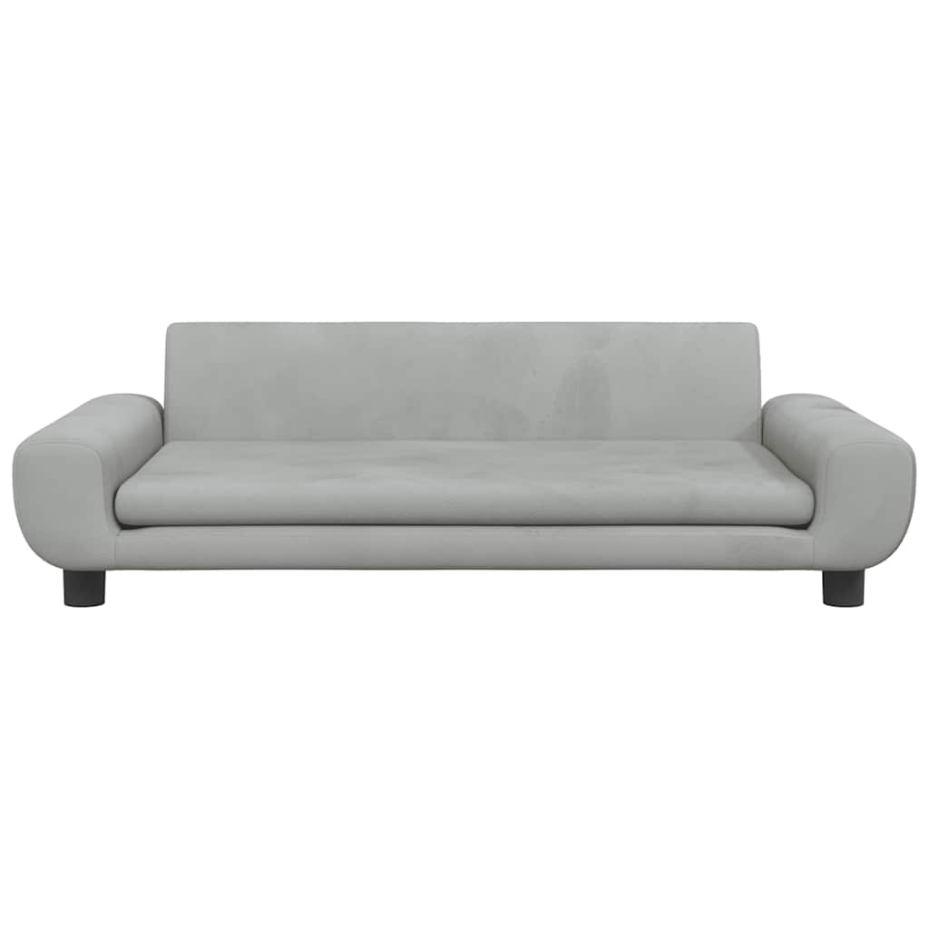 Hondenmand 100X54X33 Cm Fluweel Lichtgrijs