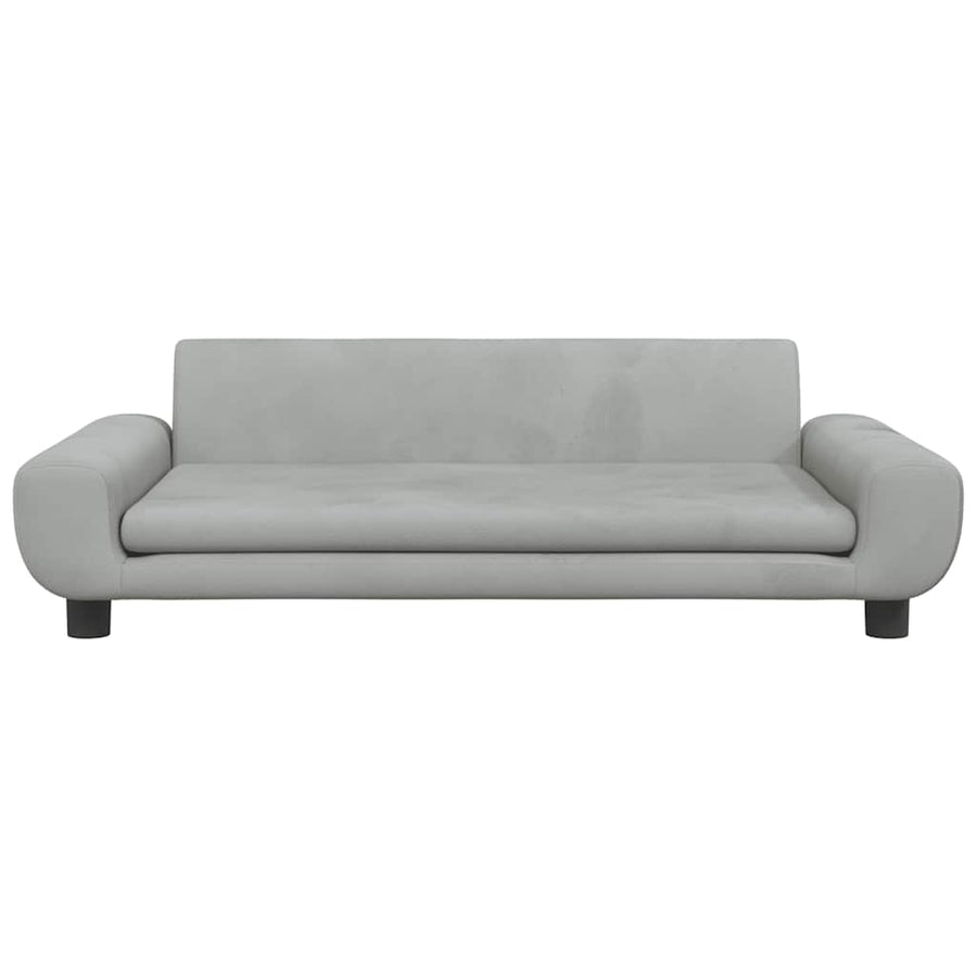 Hondenmand 100X54X33 Cm Fluweel Lichtgrijs