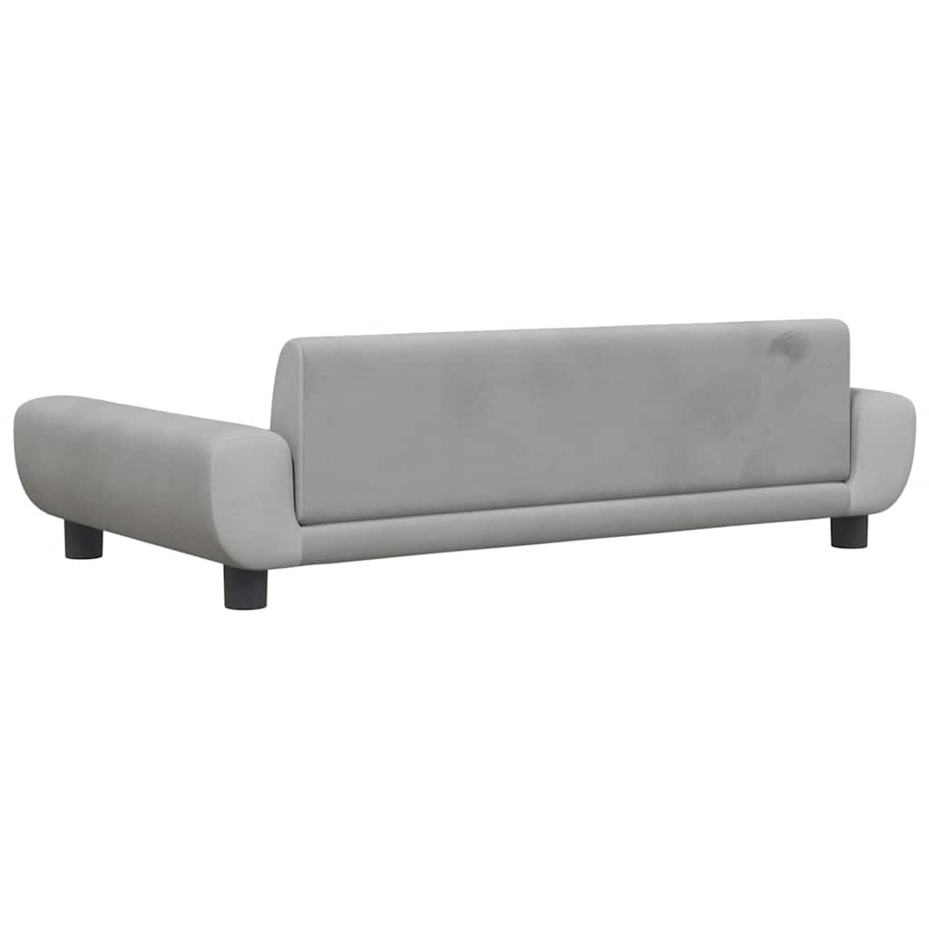 Hondenmand 100X54X33 Cm Fluweel Lichtgrijs