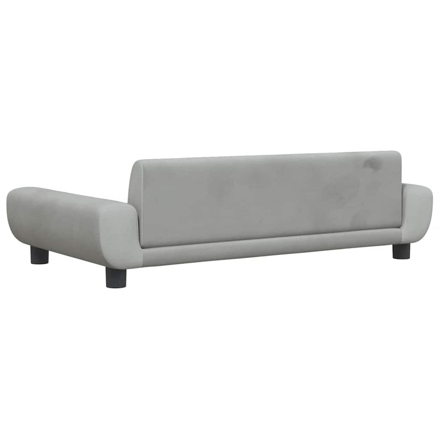 Hondenmand 100X54X33 Cm Fluweel Lichtgrijs