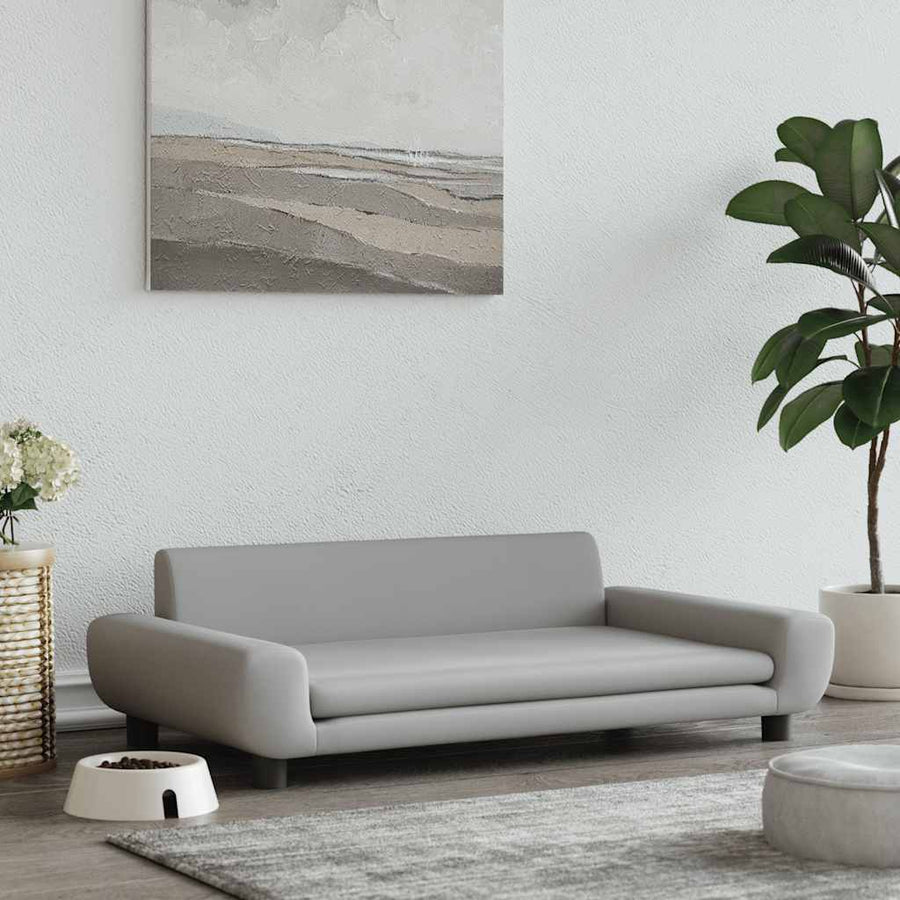 Hondenmand 100X54X33 Cm Fluweel Lichtgrijs