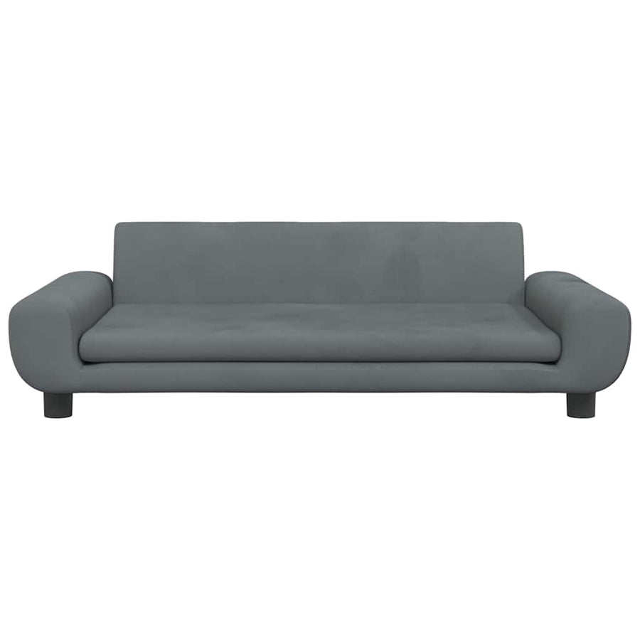 Hondenmand 100X54X33 Cm Fluweel Donkergrijs