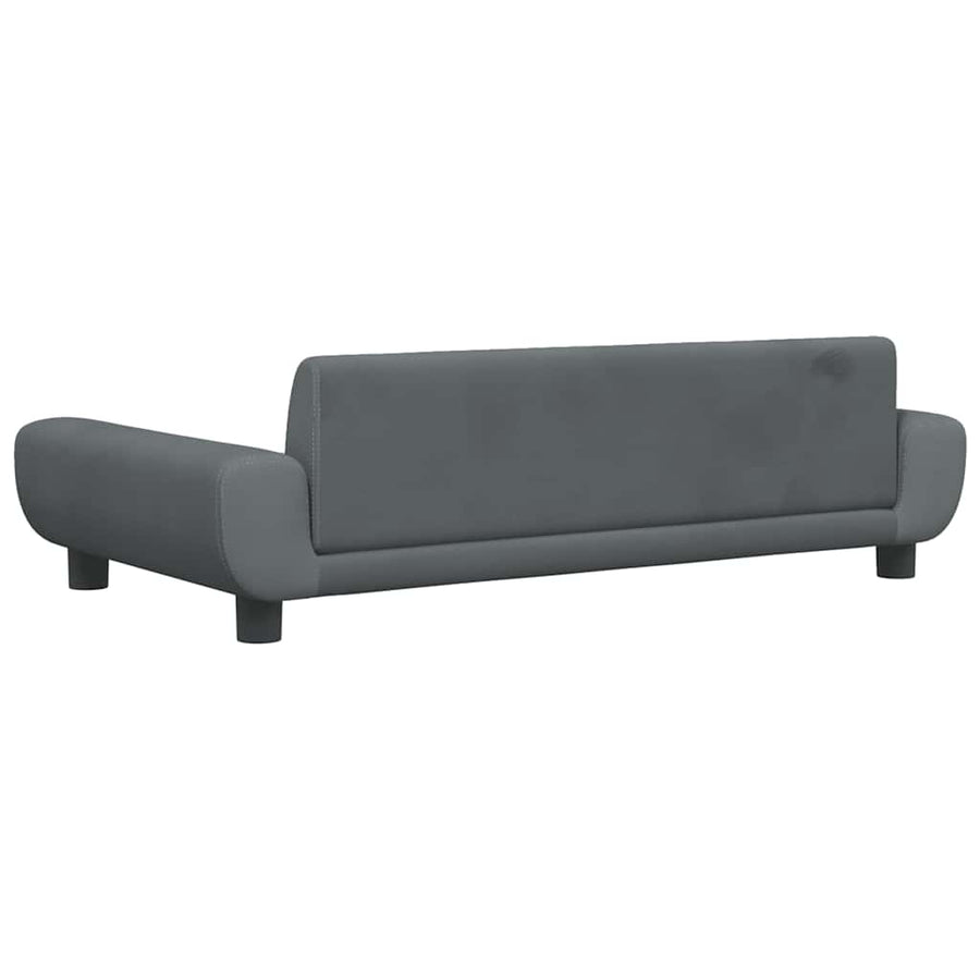 Hondenmand 100X54X33 Cm Fluweel Donkergrijs