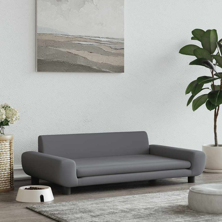 Hondenmand 100X54X33 Cm Fluweel Donkergrijs