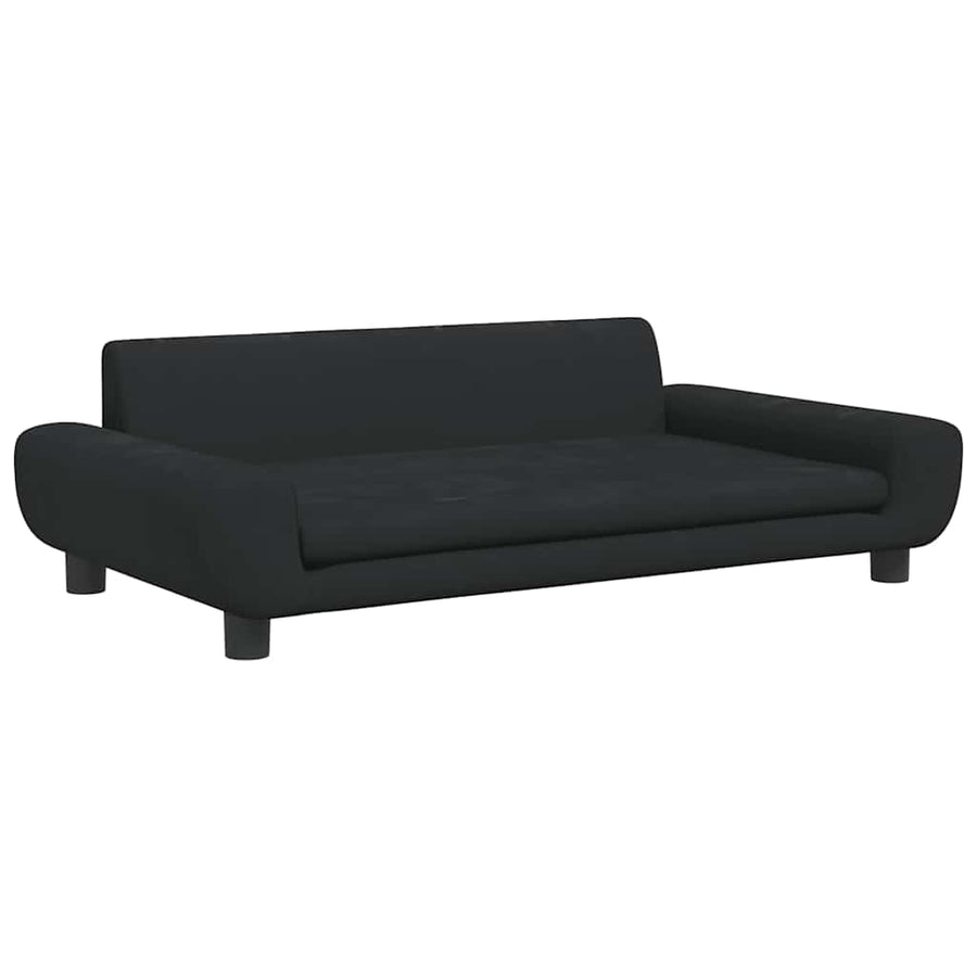 Hondenmand 100X54X33 Cm Fluweel Zwart