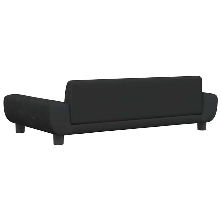 Hondenmand 100X54X33 Cm Fluweel Zwart