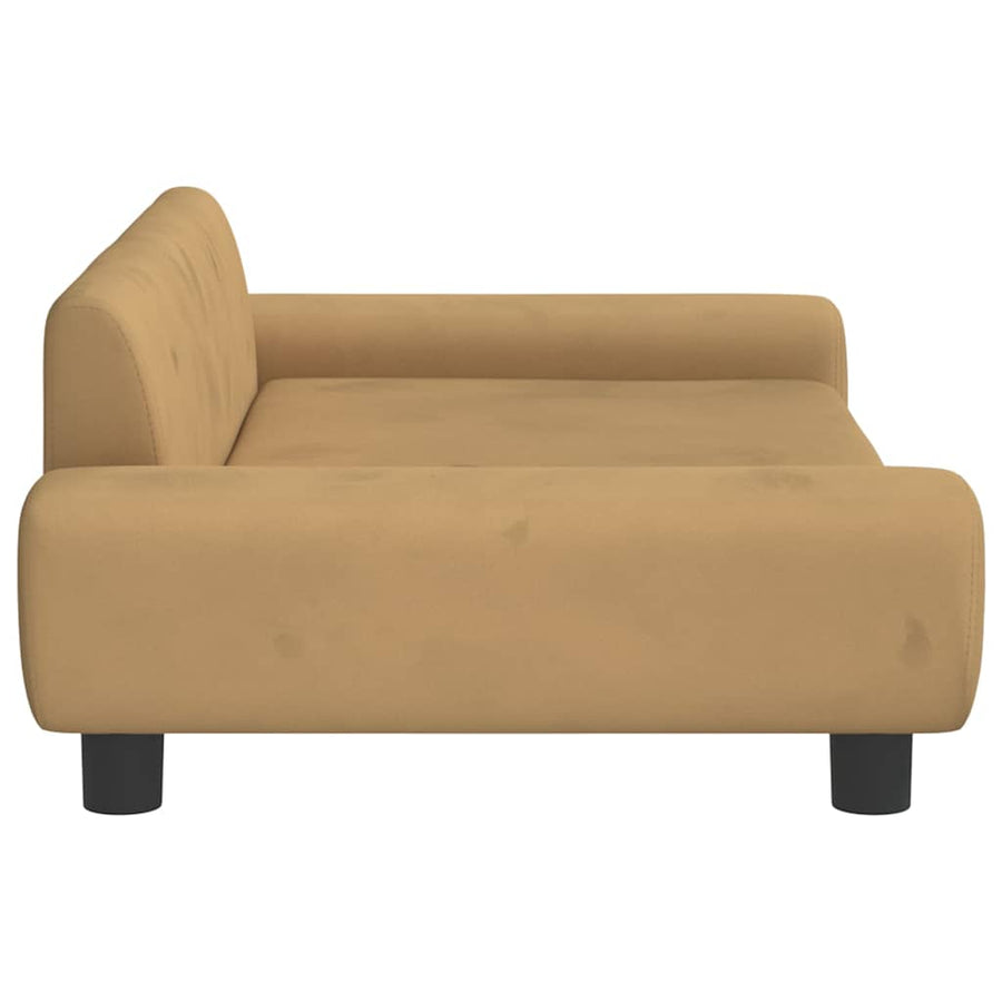 Hondenmand 100X54X33 Cm Fluweel Bruin