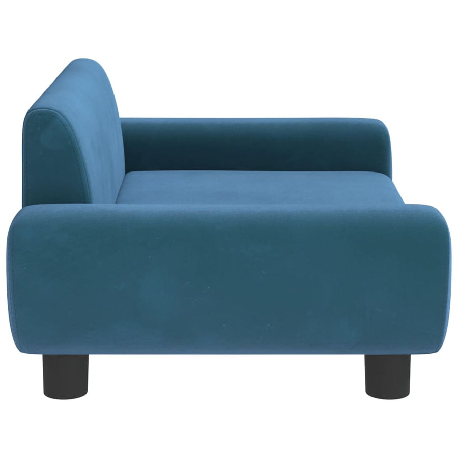 Hondenmand 70x45x33 cm fluweel blauw 70 x 45 x 33 cm Blauw