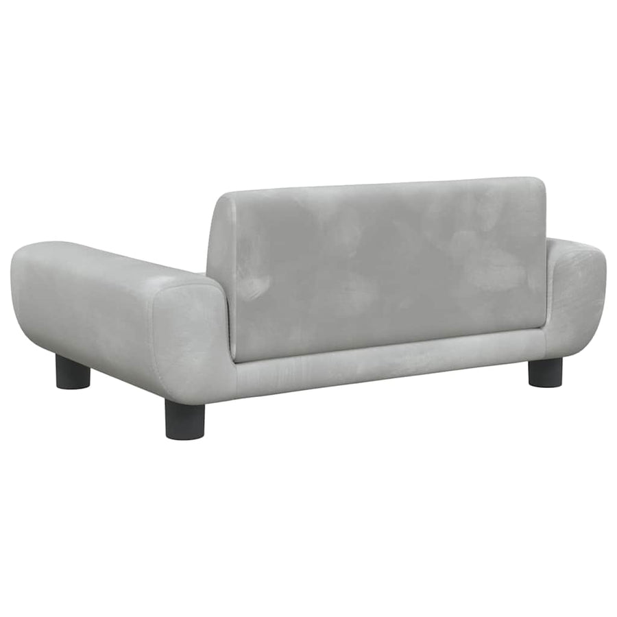 Hondenmand 70X45X33 Cm Fluweel Lichtgrijs