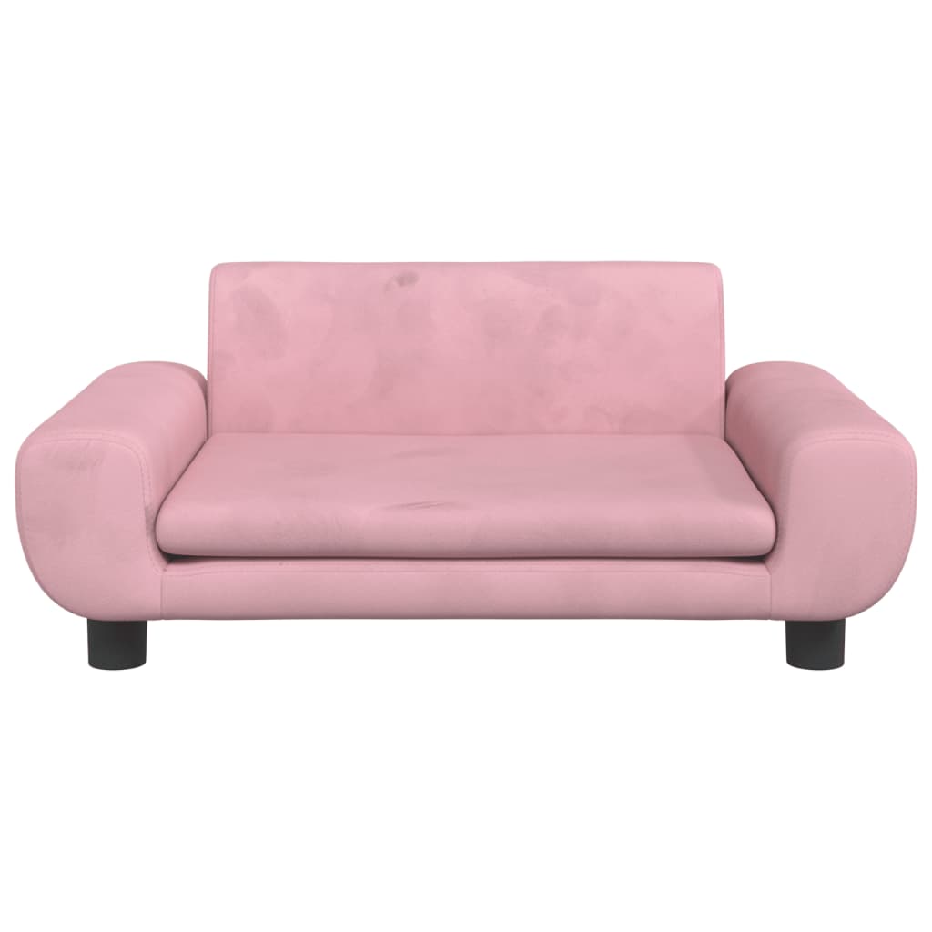 Hondenmand 70x45x33 cm fluweel roze 70 x 45 x 33 cm Roze