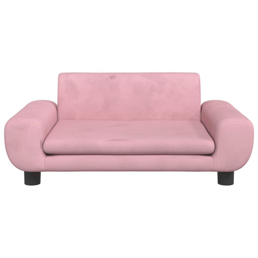 Hondenmand 70x45x33 cm fluweel roze 70 x 45 x 33 cm Roze