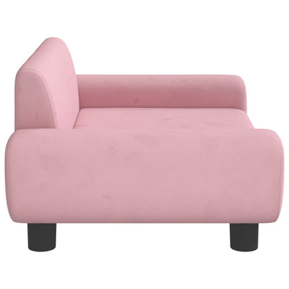 Hondenmand 70x45x33 cm fluweel roze 70 x 45 x 33 cm Roze