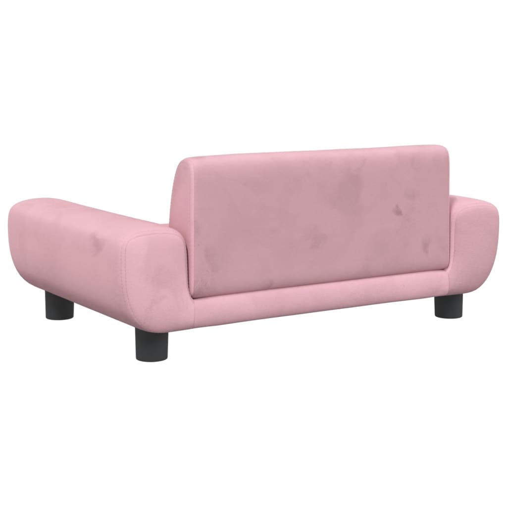 Hondenmand 70x45x33 cm fluweel roze 70 x 45 x 33 cm Roze