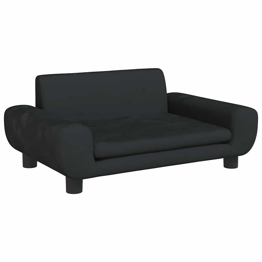 Hondenmand 70X45X33 Cm Fluweel Zwart