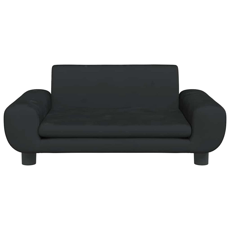 Hondenmand 70X45X33 Cm Fluweel Zwart