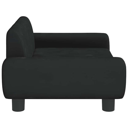 Hondenmand 70X45X33 Cm Fluweel Zwart