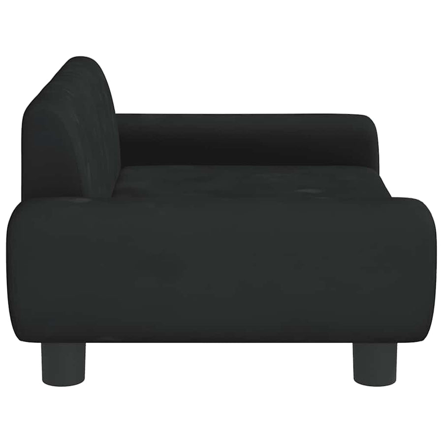 Hondenmand 70X45X33 Cm Fluweel Zwart