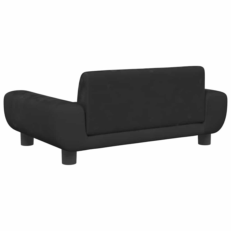Hondenmand 70X45X33 Cm Fluweel Zwart