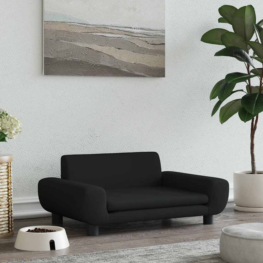 Hondenmand 70X45X33 Cm Fluweel Zwart