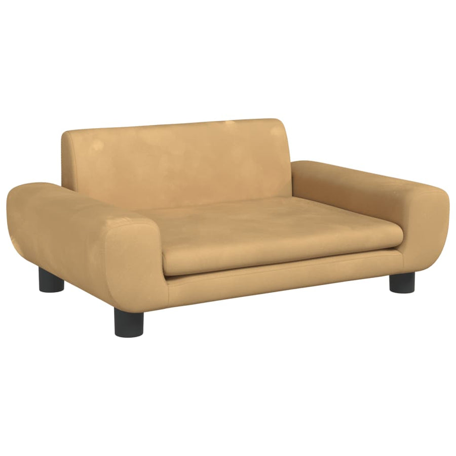 Hondenmand 70x45x33 cm fluweel bruin 70 x 45 x 33 cm Bruin