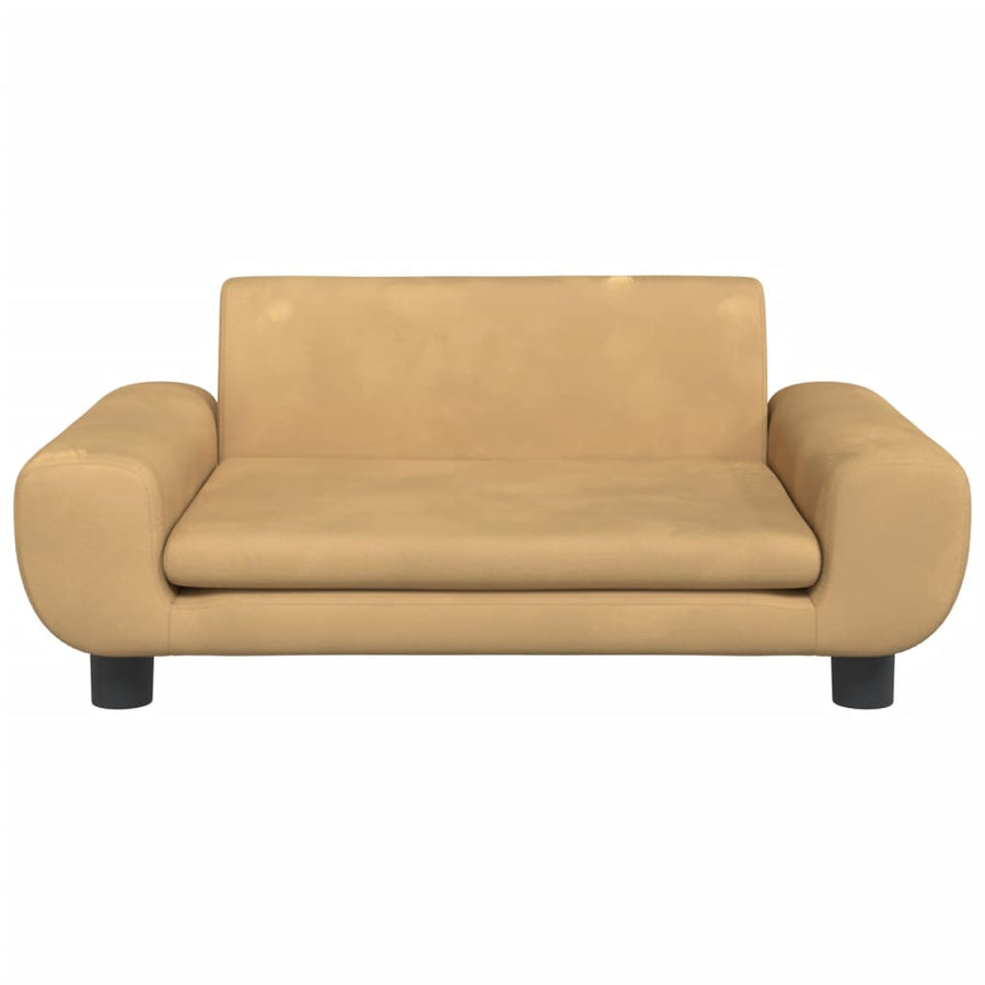 Hondenmand 70x45x33 cm fluweel bruin 70 x 45 x 33 cm Bruin