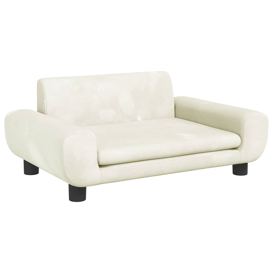 Hondenmand 70X45X33 Cm Fluweel Crèmekleurig