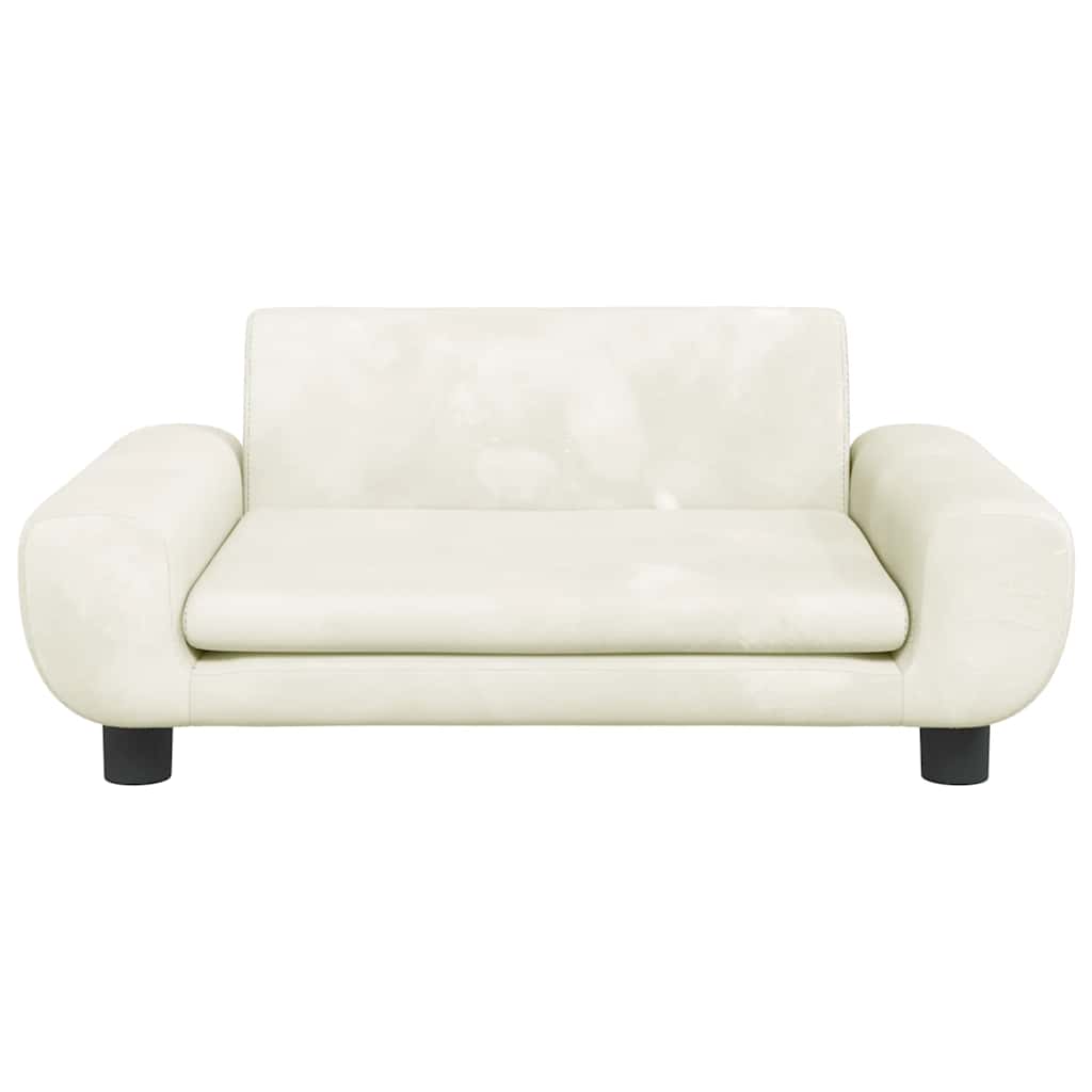 Hondenmand 70X45X33 Cm Fluweel Crèmekleurig
