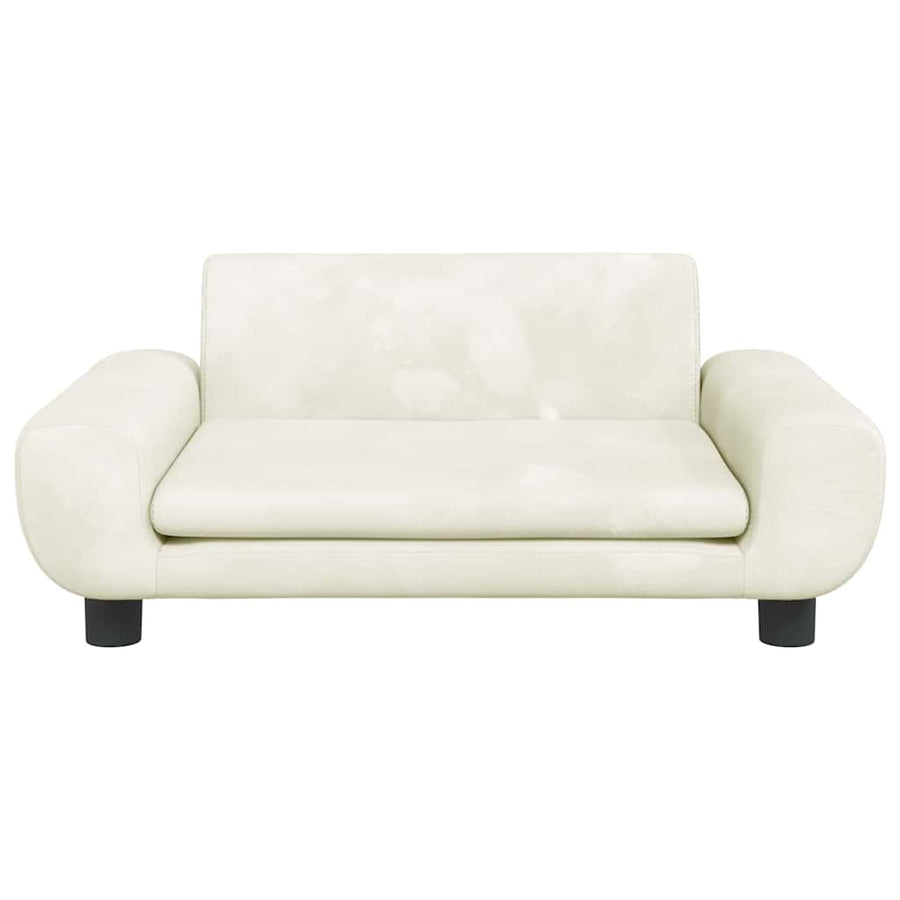 Hondenmand 70X45X33 Cm Fluweel Crèmekleurig