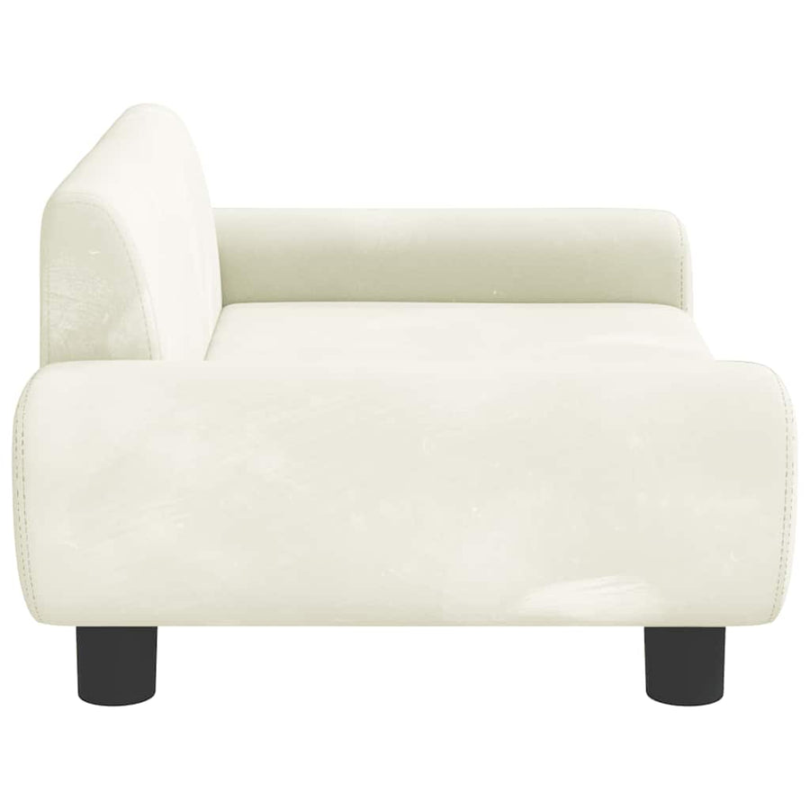 Hondenmand 70X45X33 Cm Fluweel Crèmekleurig