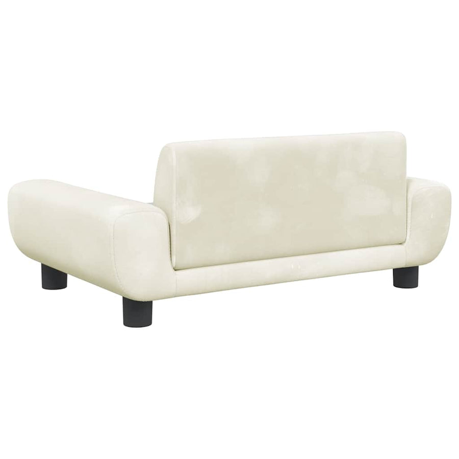 Hondenmand 70X45X33 Cm Fluweel Crèmekleurig
