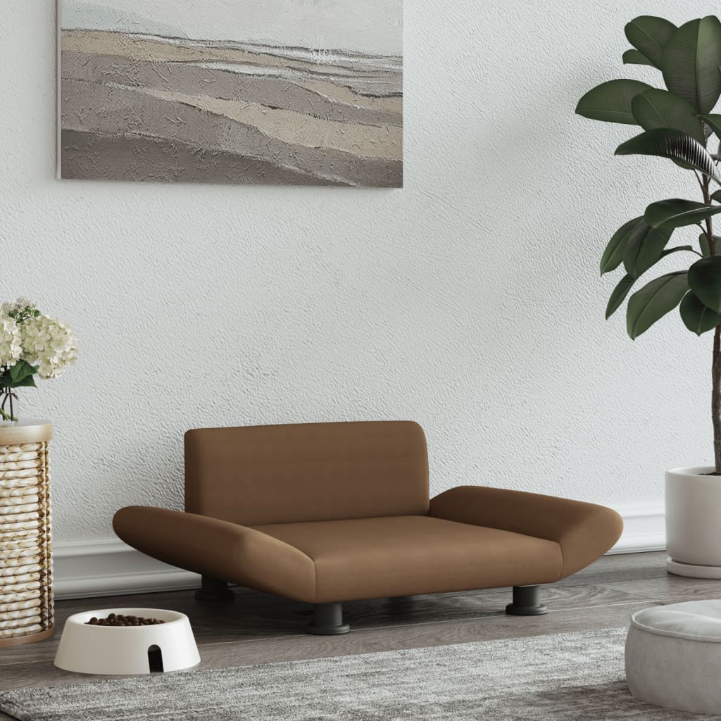 Hondenmand 70x45x28 cm stof bruin Bruin