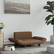 Dog bed 70x45x28 cm fabric brown