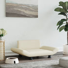 Dog bed 70x45x28 cm faux leather cream