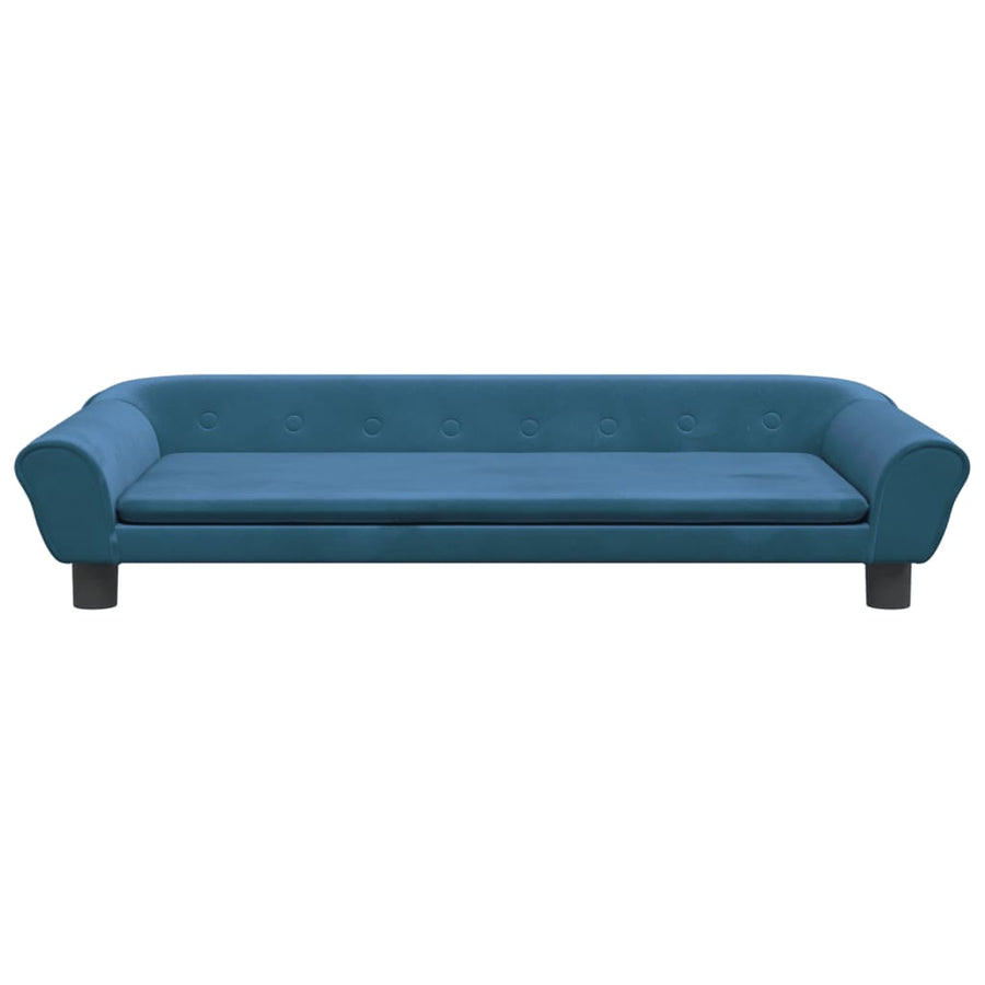 Hondenmand 100x50x21 cm fluweel blauw 100 x 50 x 21 cm Blauw