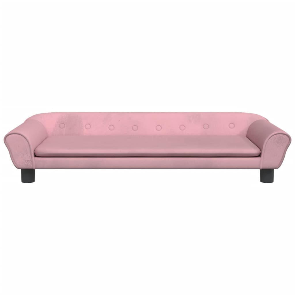 Hondenmand 100x50x21 cm fluweel roze 100 x 50 x 21 cm Roze