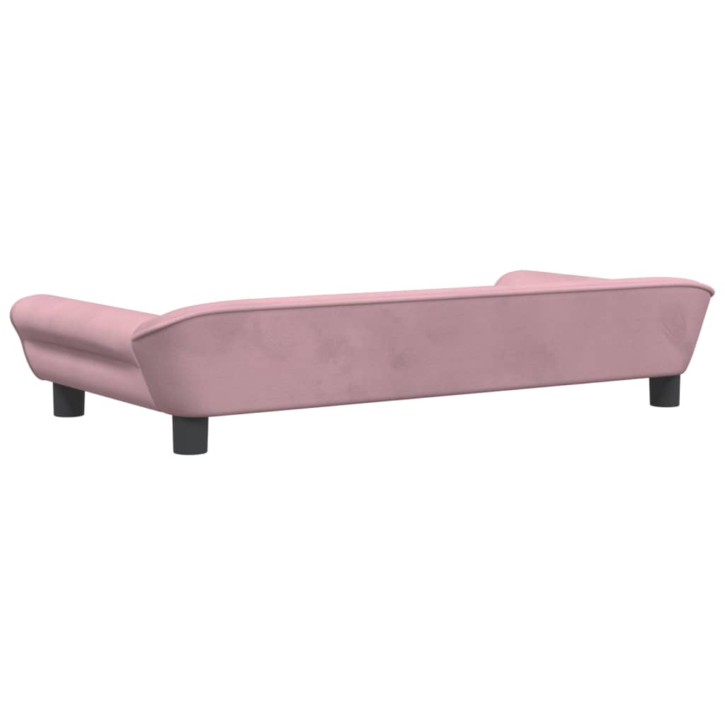 Hondenmand 100x50x21 cm fluweel roze 100 x 50 x 21 cm Roze