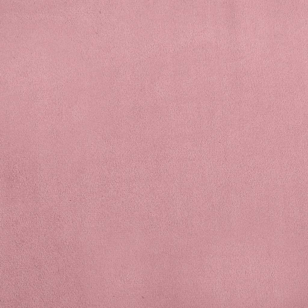 Hondenmand 100x50x21 cm fluweel roze 100 x 50 x 21 cm Roze