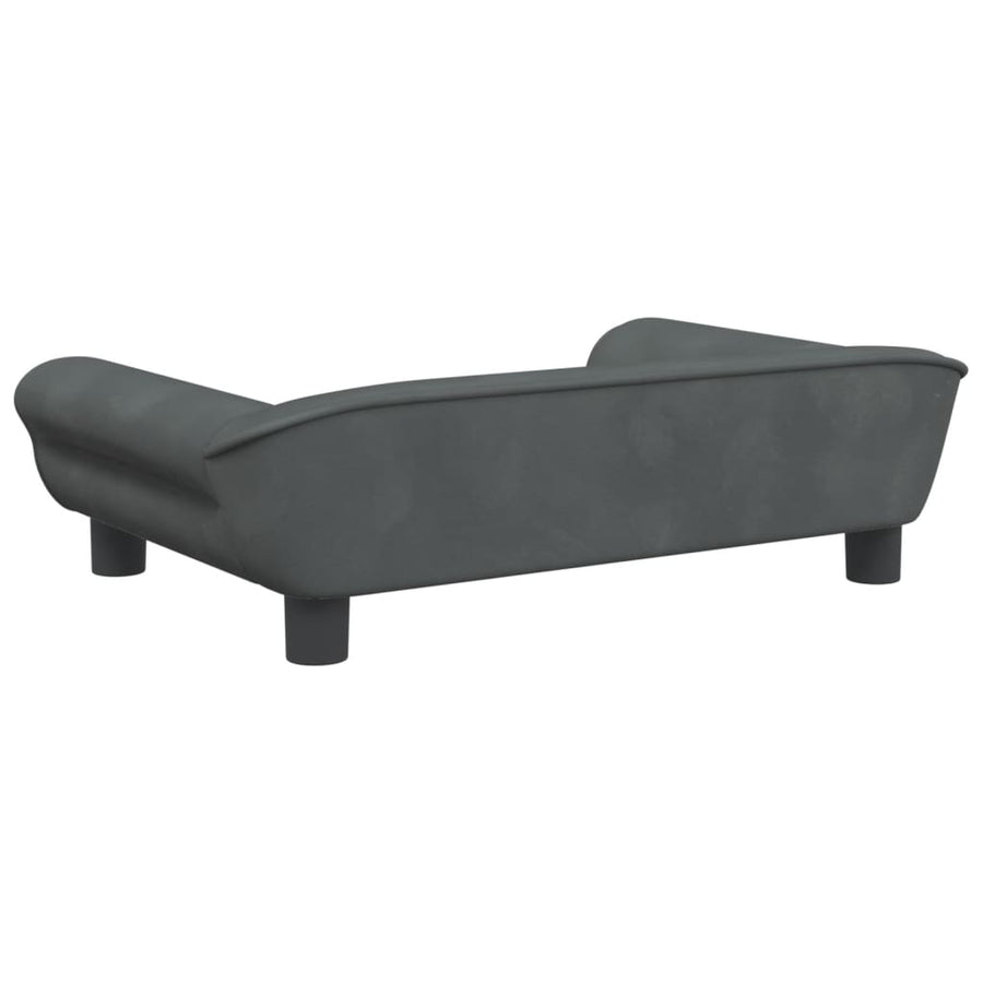 Hondenmand 70x48x22 cm fluweel donkergrijs 70 x 48 x 22 cm Donkergrijs