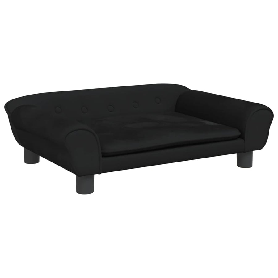 Hondenmand Fluweel 70 x 48 x 22 cm Zwart