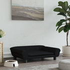Dog bed 70x48x22 cm velvet black