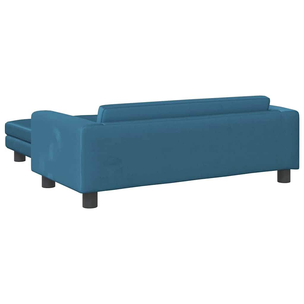 Hondenmand Met Verlengstuk 100X50X30 Cm Blauw Fluweel