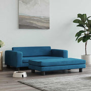 Hondenmand 100x50x30 cm fluweel blauw